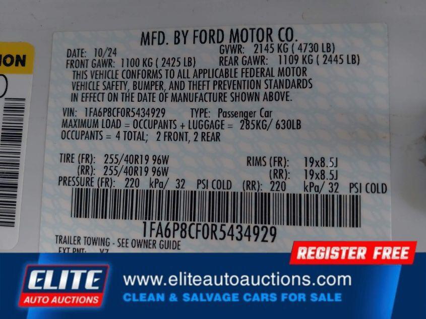 used 2024 Ford Mustang car