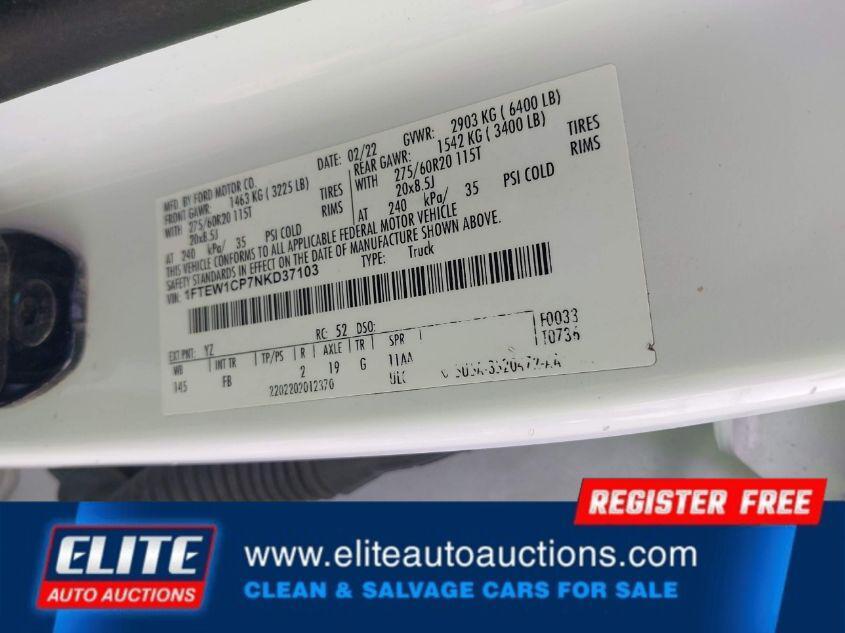 used 2022 Ford F-150 car