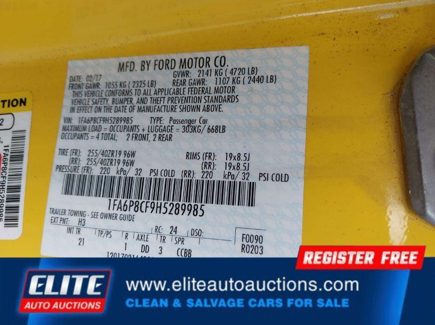 used 2017 Ford Mustang car, priced at $12,750