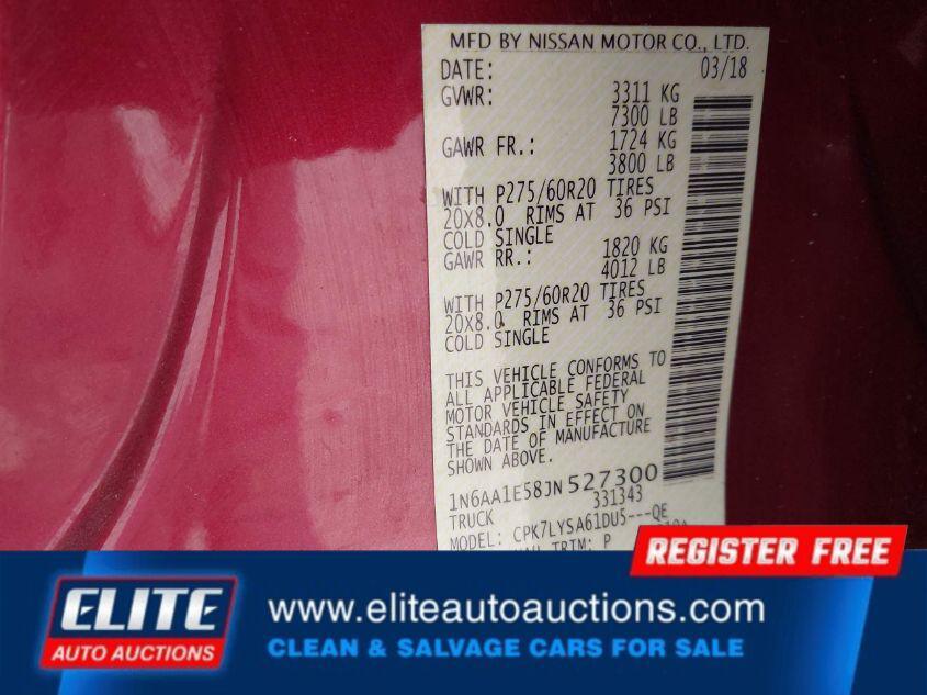 used 2018 Nissan Titan car, priced at $7,825