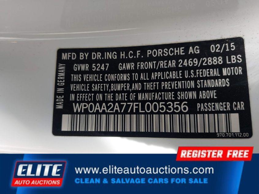 used 2015 Porsche Panamera car