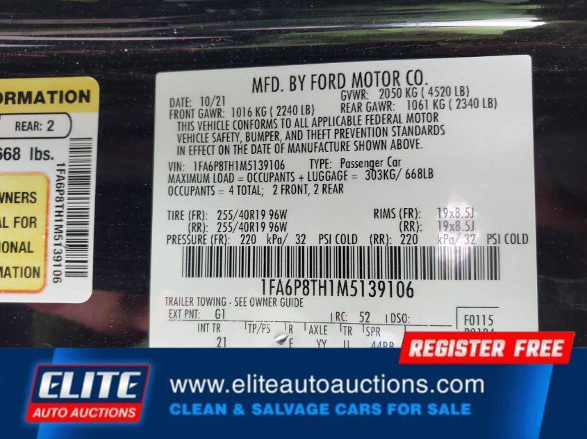 used 2021 Ford Mustang car, priced at $12,950