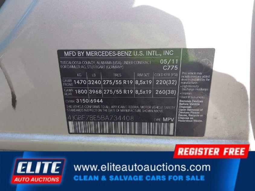 used 2011 Mercedes-Benz GL-Class car, priced at $2,500