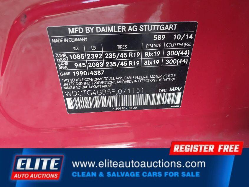 used 2015 Mercedes-Benz GLA-Class car, priced at $6,900