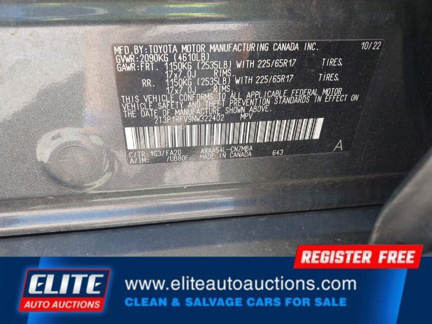 used 2022 Toyota RAV4 car