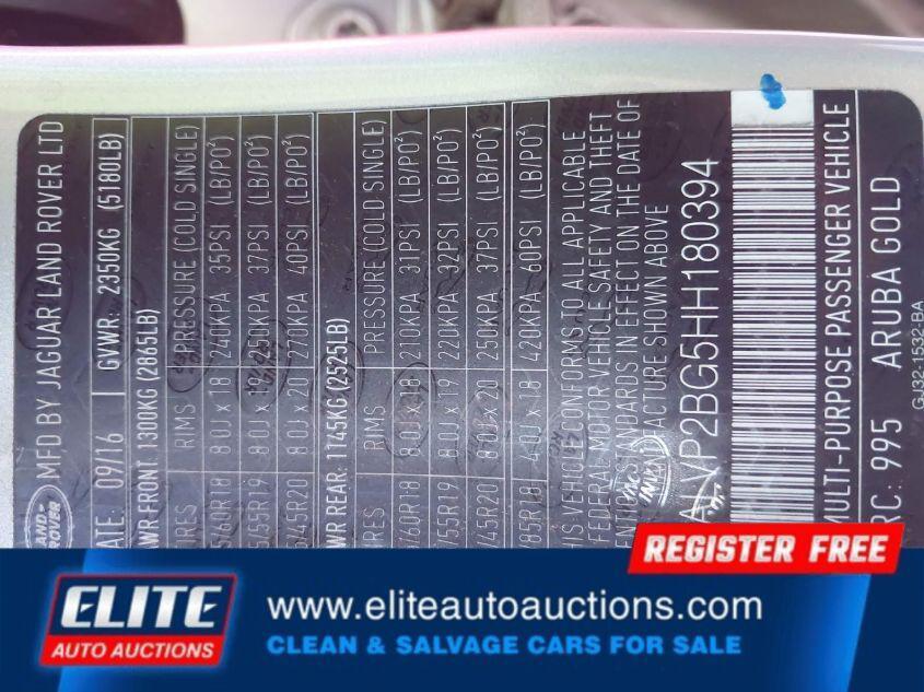 used 2017 Land Rover Range Rover Evoque car, priced at $5,538