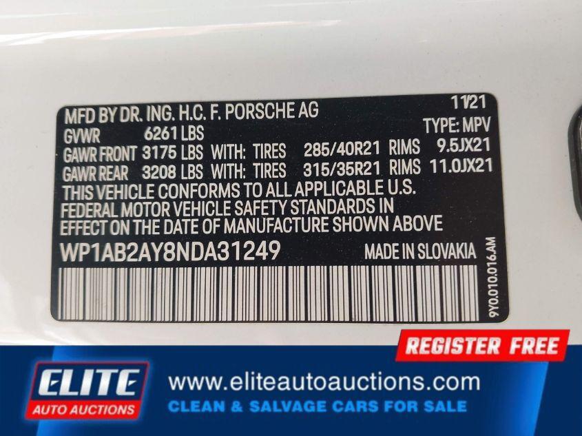 used 2022 Porsche Cayenne car