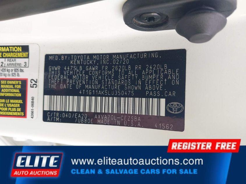 used 2020 Toyota Camry car, priced at $7,175