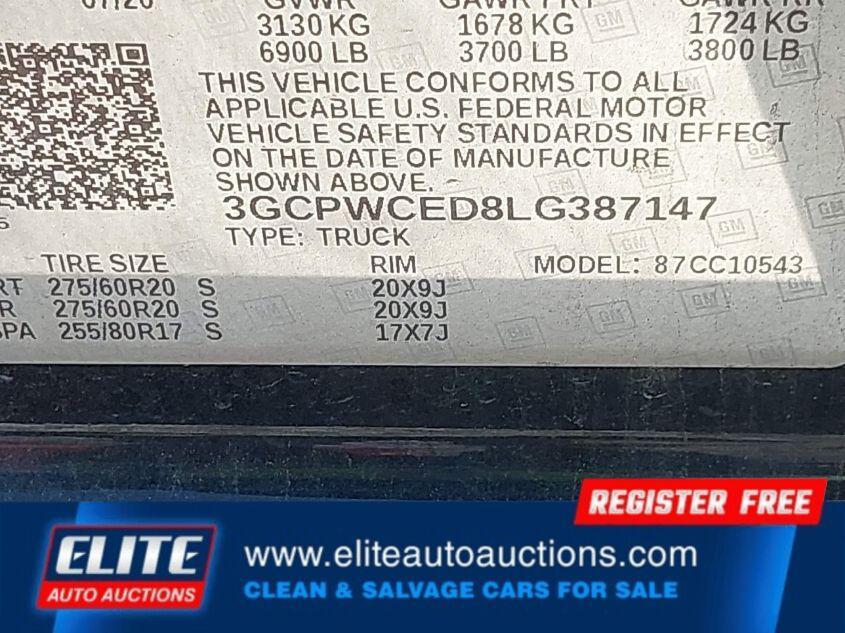 used 2020 Chevrolet Silverado 1500 car, priced at $13,300