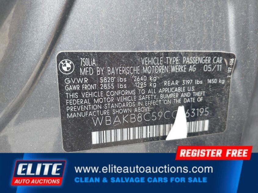 used 2012 BMW 750 car, priced at $2,325