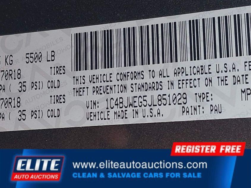 used 2018 Jeep Wrangler JK Unlimited car, priced at $10,900