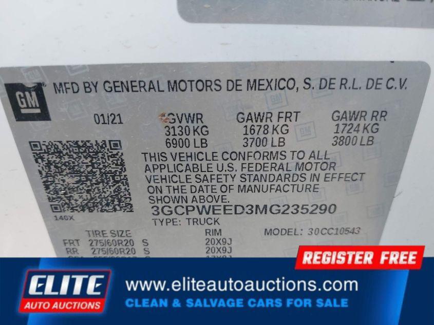 used 2021 Chevrolet Silverado 1500 car