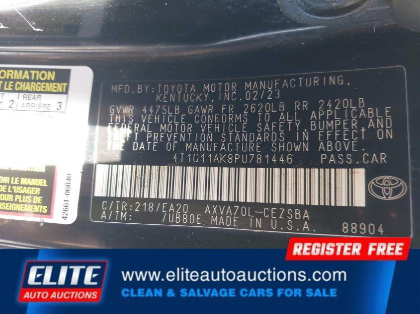 used 2023 Toyota Camry car, priced at $17,500