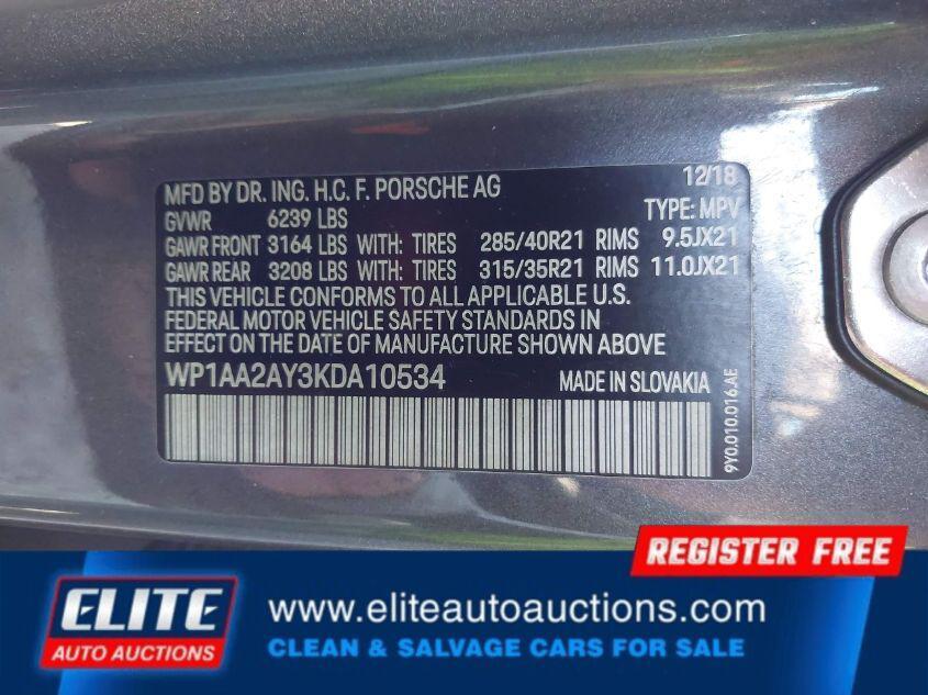 used 2019 Porsche Cayenne car