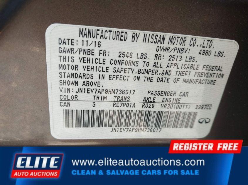 used 2017 INFINITI Q50 car, priced at $6,150