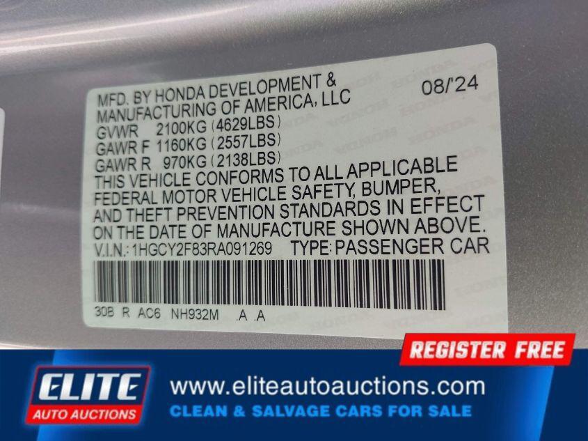 used 2024 Honda Accord Hybrid car