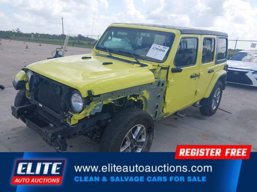 used 2022 Jeep Wrangler Unlimited car, priced at $16,400