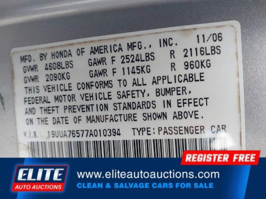 used 2007 Acura TL car, priced at $1,050