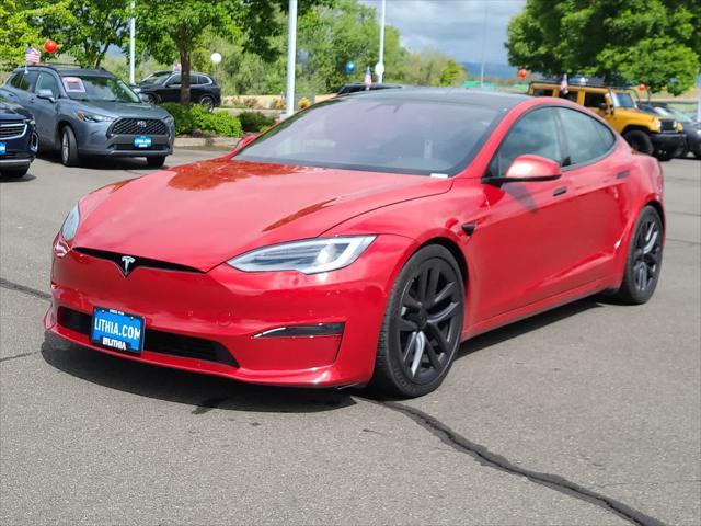 used 2021 Tesla Model S car, priced at $52,998