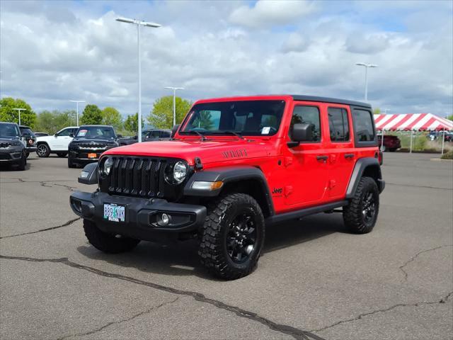 used 2022 Jeep Wrangler Unlimited car, priced at $33,998