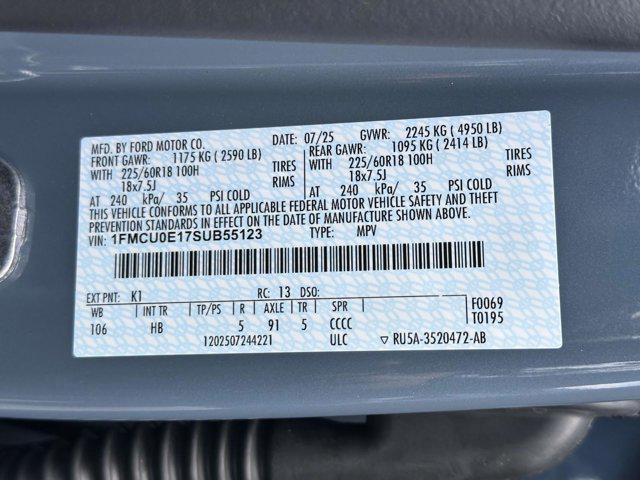 new 2025 Ford Escape PHEV car, priced at $38,895