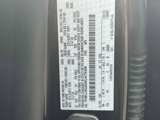 used 2022 Ford Escape car, priced at $20,706
