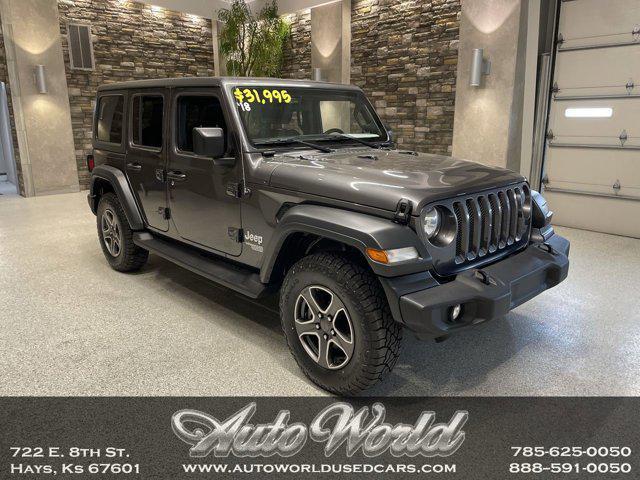 used 2018 Jeep Wrangler Unlimited car, priced at $31,995