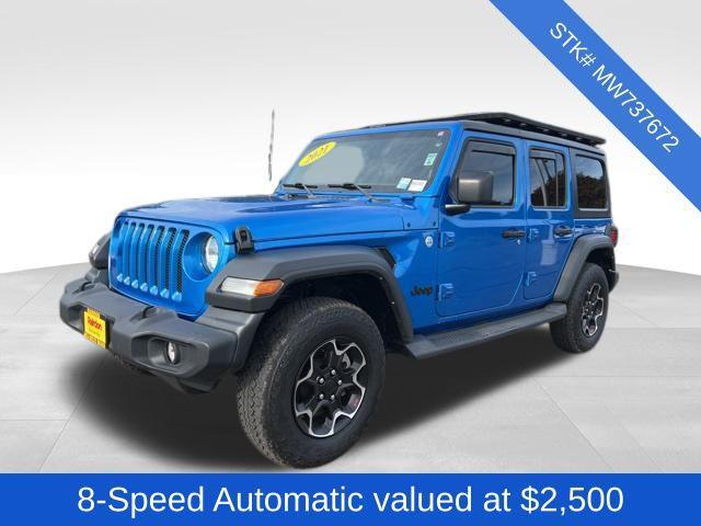 used 2021 Jeep Wrangler Unlimited car, priced at $25,744