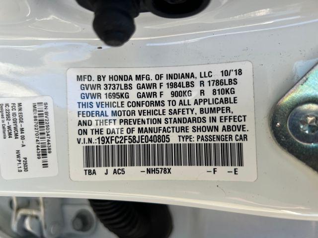 used 2018 Honda Civic car, priced at $17,944