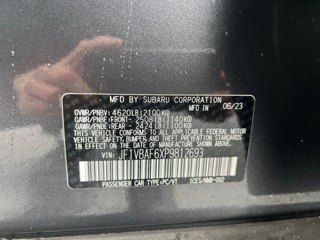 used 2023 Subaru WRX car, priced at $29,444