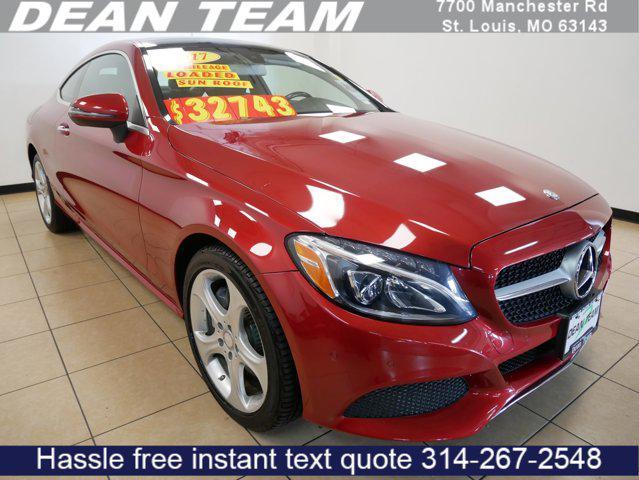 used 2017 Mercedes-Benz C-Class car, priced at $32,100