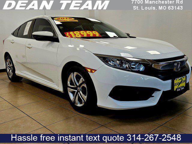 used 2018 Honda Civic car, priced at $17,500