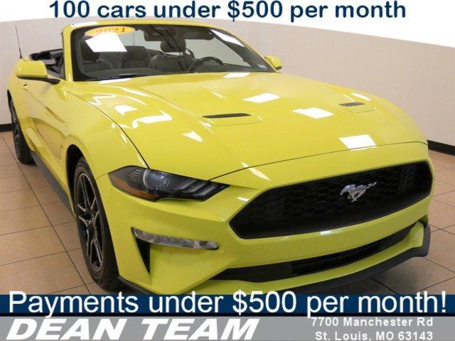 used 2021 Ford Mustang car, priced at $21,999