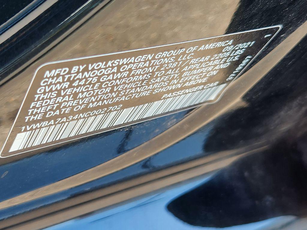 used 2022 Volkswagen Passat car, priced at $21,900