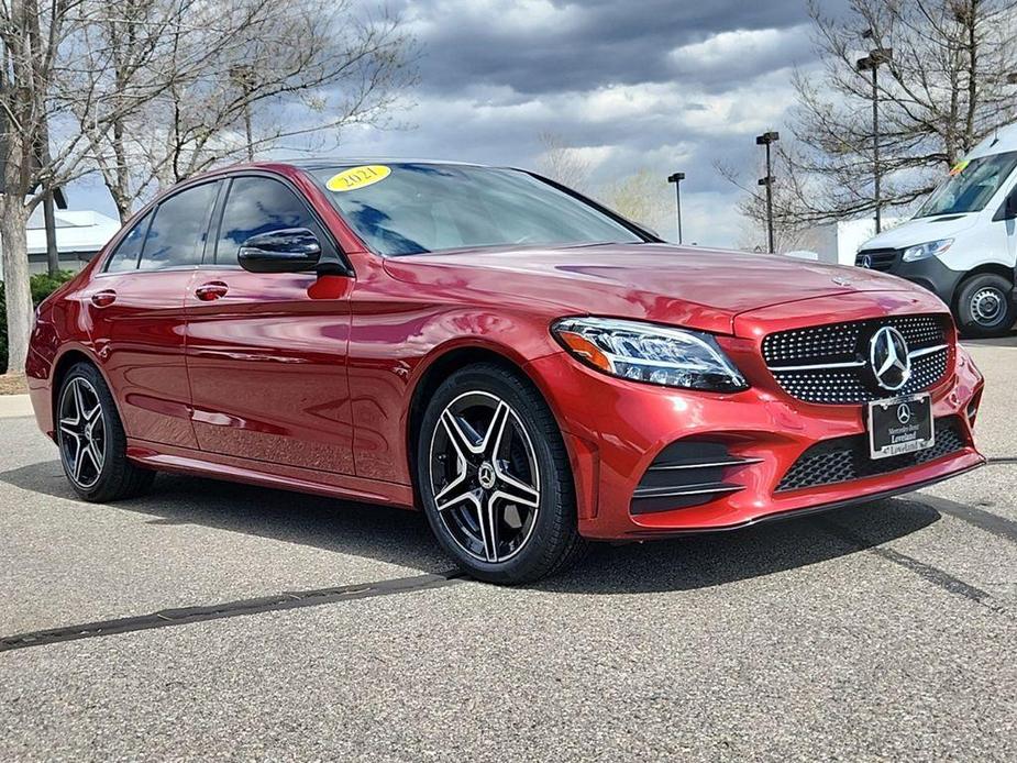 used 2021 Mercedes-Benz C-Class car, priced at $36,400