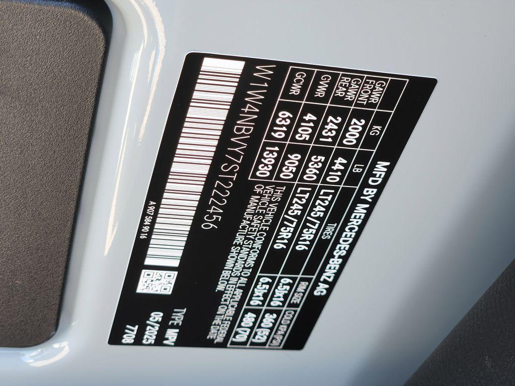 new 2025 Mercedes-Benz Sprinter 2500 car, priced at $80,646