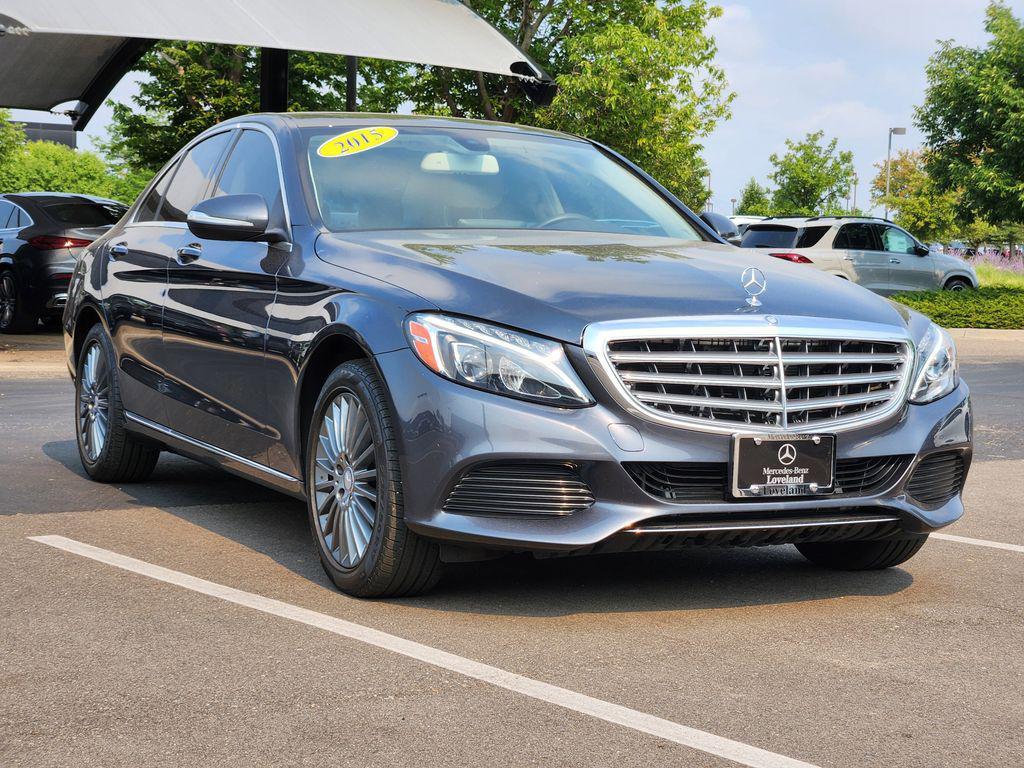 used 2015 Mercedes-Benz C-Class car, priced at $17,500