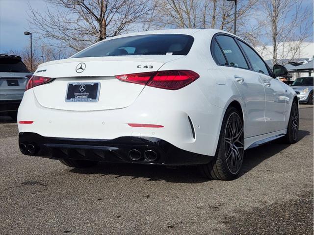 new 2025 Mercedes-Benz AMG C 43 car, priced at $72,509