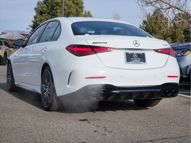 new 2025 Mercedes-Benz AMG C 43 car, priced at $72,509