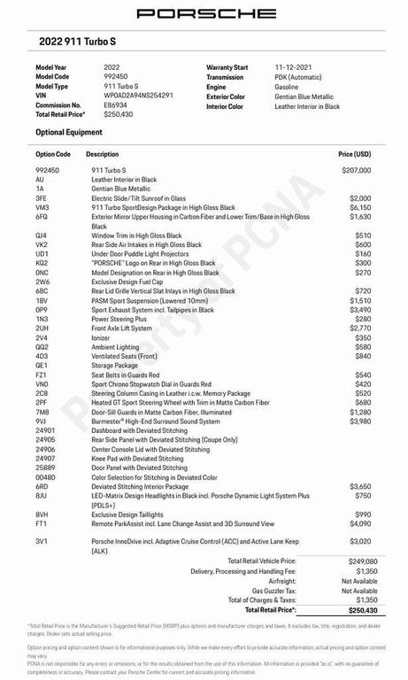 used 2022 Porsche 911 car, priced at $234,900
