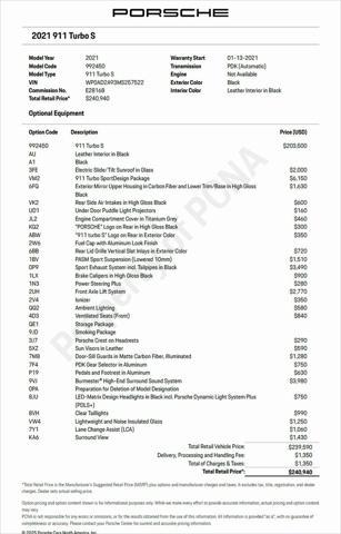 used 2021 Porsche 911 car, priced at $219,900