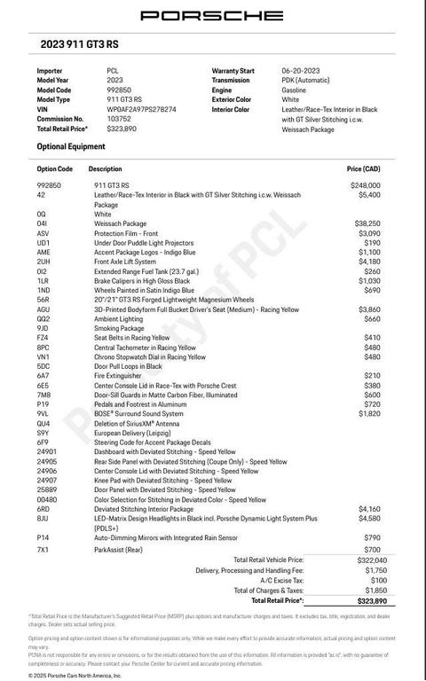 used 2023 Porsche 911 car, priced at $379,900