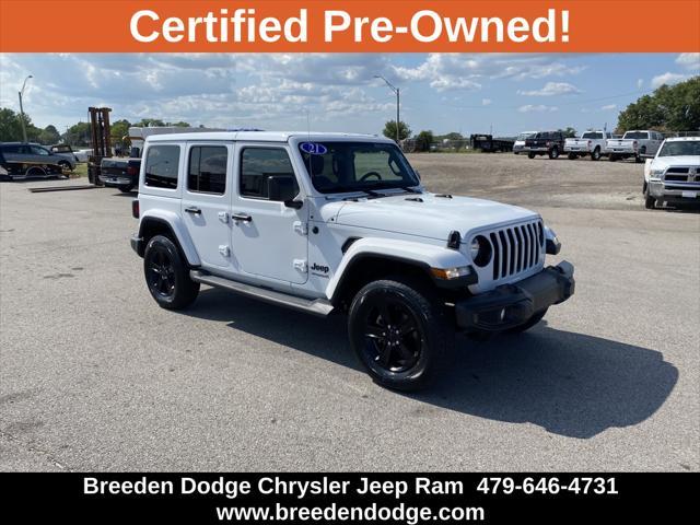 used 2021 Jeep Wrangler Unlimited car, priced at $38,164