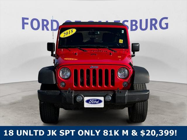 used 2018 Jeep Wrangler JK Unlimited car, priced at $20,399