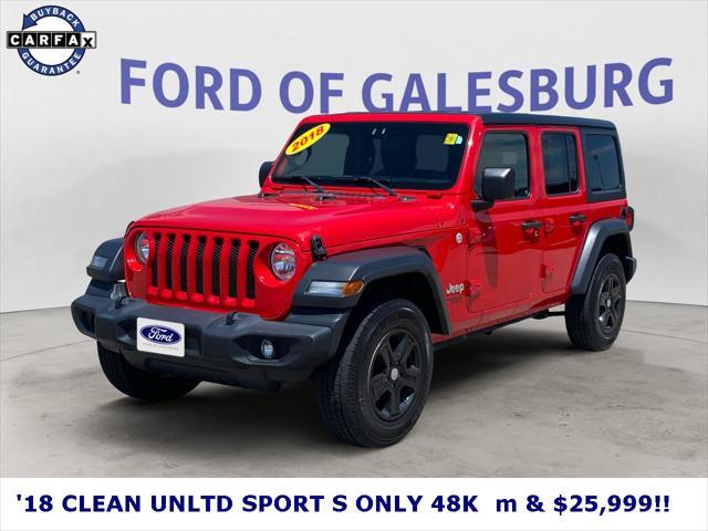 used 2018 Jeep Wrangler Unlimited car, priced at $25,999