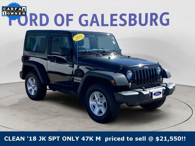 used 2018 Jeep Wrangler JK car, priced at $21,550