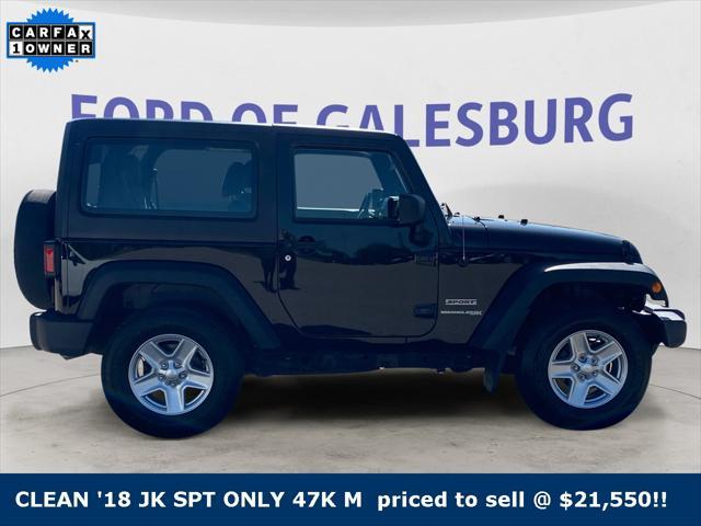 used 2018 Jeep Wrangler JK car, priced at $21,550