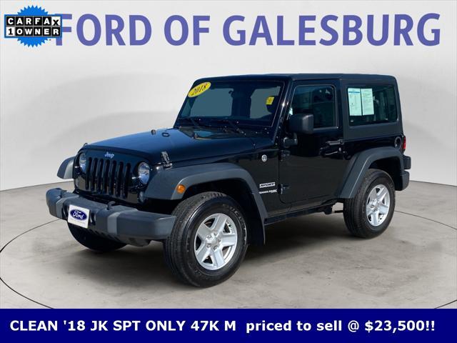 used 2018 Jeep Wrangler JK car, priced at $22,999