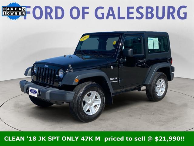 used 2018 Jeep Wrangler JK car, priced at $21,990