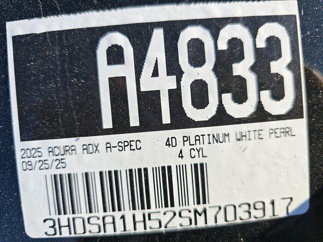 new 2025 Acura ADX car, priced at $39,950